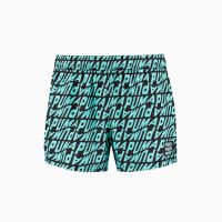 PUMA MEN WAVE AOP SHORT SHORTS 1P กางเกงขาสั้นว่ายน้ำผู้ชาย สีฟ้า