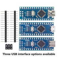 卐 ตัวควบคุมนาโน Mini Type-C Micro USB Nano 3.0 Nano V3.0 พร้อมบูทโหลด สําหรับไดรเวอร์ USB arduino CH340 16Mhz ATMEGA328P ATMEGA168P