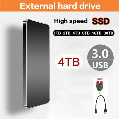 ลด 50% (พร้อมส่ง)ฮาร์ดไดรฟ์ภายนอก SSD 16TB/30TB ฮาร์ดดิสก์มือถือ 1TB/2TB External HDD 4TB/8TB Type-c USB 3.0 External Harddrive(ขายดี)