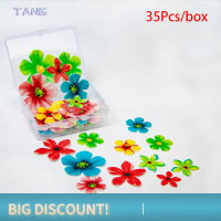 ?【Lowest price】TANG 35pcs ข้าวเหนียวกินดอกไม้คัพเค้ก Topper งานแต่งงานตกแต่งเค้ก