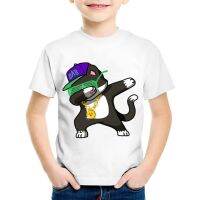 Children Cartoon Print Dabbing Unicorn/Rabbit/Cat/Pug Funny T-shirts Kids Summer Tees Boys/Girls Tops Baby Cute Clothes,HKP2081