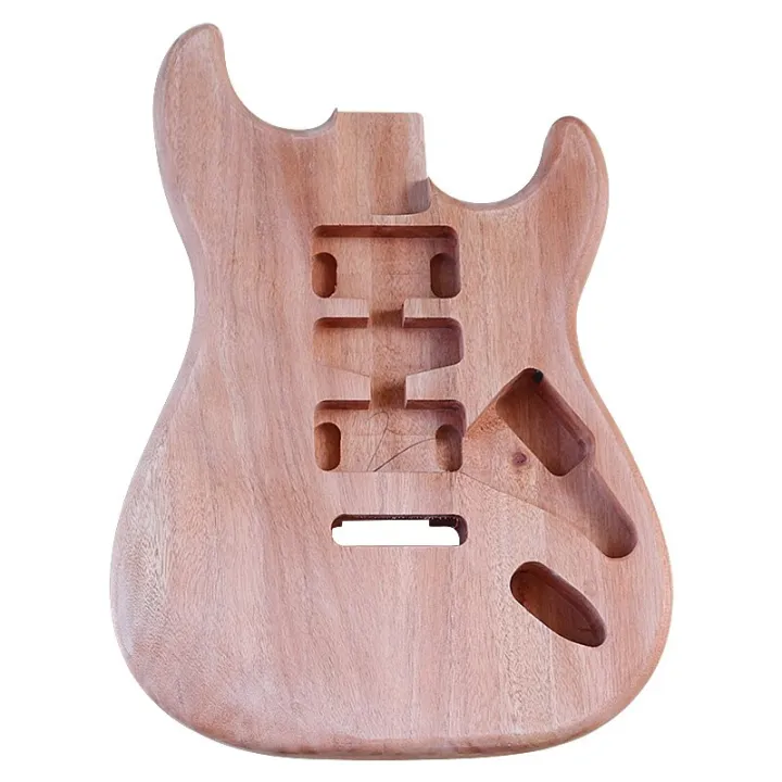 Stock ST Electric Guitar Body Okoume Wood Natural Color Matte Finish