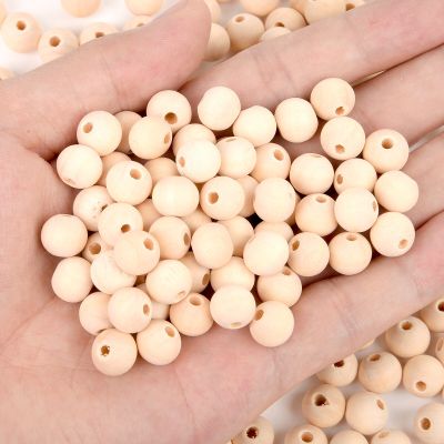 4-50mm Natural Wooden Beads Round Spacer Wood Pearl Lead-Free Balls Charms DIY For Jewelry Making Handmade Accessories 1-500pcs DIY accessories and ot