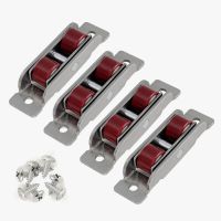 4 Pcs/lot stainless steel door 88 Type window silent nylon pulley wheel sliding door fittings glass door sliding rollers