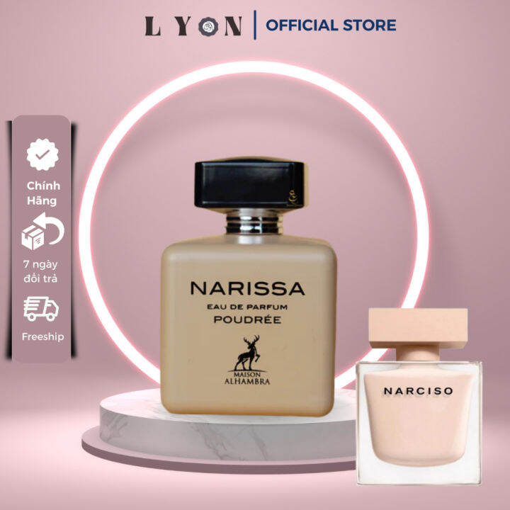 🌸𝓛𝓨𝓞𝓝🌸Nước hoa nữ Narissa Poudree Maison Alhambra bản DUPE của Narciso Rodriguez Poudree Lưu