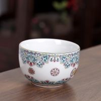 Master cup ladies retro tea cup single cup pure handmade personal cup ceramic Chinese style bucket color tea cup kung fu tea set