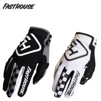 Fasthouse 2022หน้าจอสัมผัส FH ถุงมืออย่างบางกันเหงื่อไมโครไฟเบอร์สีดำและสีขาวสำหรับขี่มอเตอร์ไซค์กลางแจ้งถนน