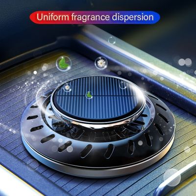 Solar Aromatherapy Diffuser UFO Styling Car Air Freshener Long Lasting Fragrance In The Car Creative Mens Solid Ornaments