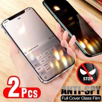 [HOT DOLXIOWEOH 539] 2Pcs Anti Spy กระจกนิรภัยสำหรับ Apple iPhone 13 12 Mini 11 Pro XS Max X XR ป้องกันหน้าจอ iPhone 8 7 6 Plus 5 SE ความเป็นส่วนตัวฟิล์ม