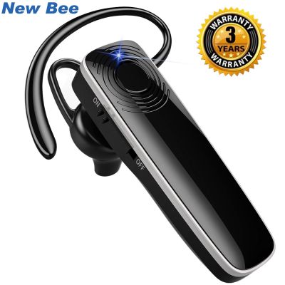 ZZOOI New Bee Headset bluetooth hands-free Mini Earphone with CVC6.0 Mic wireless headphones for iPhone xiaomi Android Driving