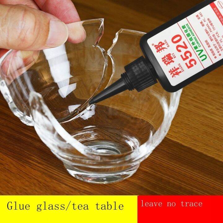 UV shadowless glue and transparent acrylic adhesive glue plastic crack