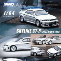 INNO ของเล่น R33สะสมโมเดล NISMO 400R NISMO สำหรับสะสมโมเดล Diorama ขนาดเล็กมีในสต็อก1:64เส้นขอบฟ้าจีทีอาร์