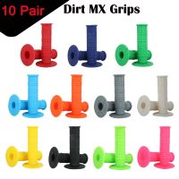 10 Pair Universal Motorcycle Handle Grips Motocross Soft Grip Handlebar Dirt Pit Bike 7/8 quot; Handlebar Rubber Silicone MX Grips