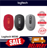 Logitech M590เมาส์ USB บลูทูธไร้สาย,เมาส์ทำงานเงียบสำหรับตามหลักการยศาสตร์เมาส์สำหรับพีซี