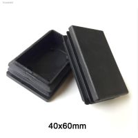 ✾ 1/2/5/10pcs 40x60mm Rectangle Plastic Black Blanking End Caps Tube Pipe Inserts Plug Bung