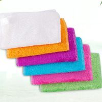 【cw】15PCS Magic Bamboo Fiber Kitchen &amp; Dinning Anti-grease Scouring Pad Water Absorption Dish Cloth Washing Towel Cleaning Rags 【hot】