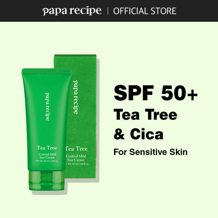 papa recipe Tea Tree Control Mild Sun Cream Sunscreen Sunblock(50ml ...