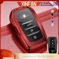 XINFAN RAV4สำหรับไฮลักซ์วีโก้/Revo Fortuner Corolla Cross Alphard/granvia Avanza Veloz Camry ซองกุญแจ Fob พวงกุญแจเคสห่อหุ้มปลอกใส่กุญแจ TOYOTA ใหม่