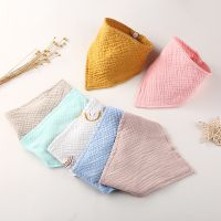 【YD】 Baby Bibs Infant Cotton Muslin Bib Newborn Color Scarf Feeding Saliva Bandana Burp Boys