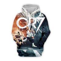 Tessffel Cristiano Ronaldo ชุดกีฬา3Dfullprint Hoodie/เสื้อกันหนาว/แจ็คเก็ต/ผู้ชายผู้หญิงฮิปฮอปสไตล์ลำลอง-18