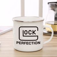 【CW】Glock Perfection Coffee Cup Enamel Cup Mug Tea Milk Beer Cup Funny Unique Gift Fans Commemoration