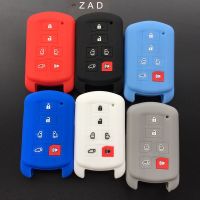 dghjsfgr ZAD 6 buttons remote silicone car Key cover case set shell key holder skin protector for toyota Sienna se