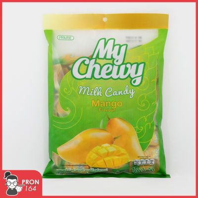 **มาย ชูวี่ มิ้ลค์ แคนดี้กลิ่นมะม่วง(ลูกอมนมเคี้ยวหนึบ)*My Chewy Milk Candy Mango Flavour*360กรัม/g*จำนวน 100เม็ด**