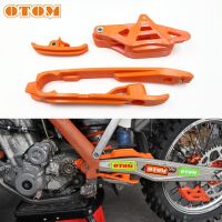 OTOM Motorcycle Swingarm Chain Slider CNC Chain Guide Guard Brake Hose Clamp Kit Dirt Bike Enduro For KTM HUSQVARNA 125 250 450