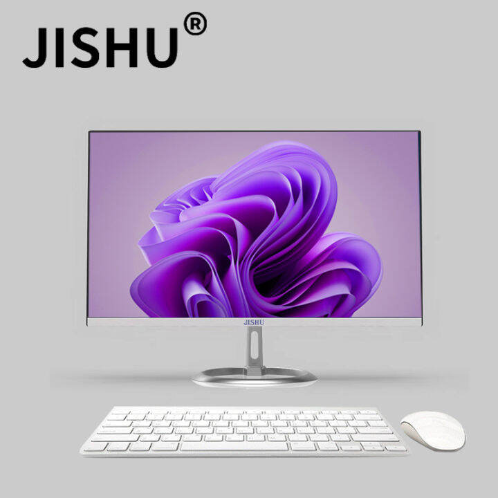 JISHU Desktop Computer 22 inch monitor CPU i7 16G RAM 512G SSD Free UPS Power Adapter
