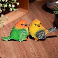 Pastoral Resin Figurines Handicraft Home Decoration Bird Garden Animal Statue Wine Cabinet TV Cabinet Robin Decoration