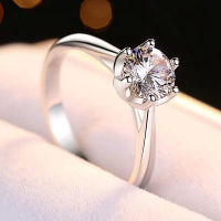 Moissanite fire colour super beautiful D VVS Latest design 925 sterling silver simple style