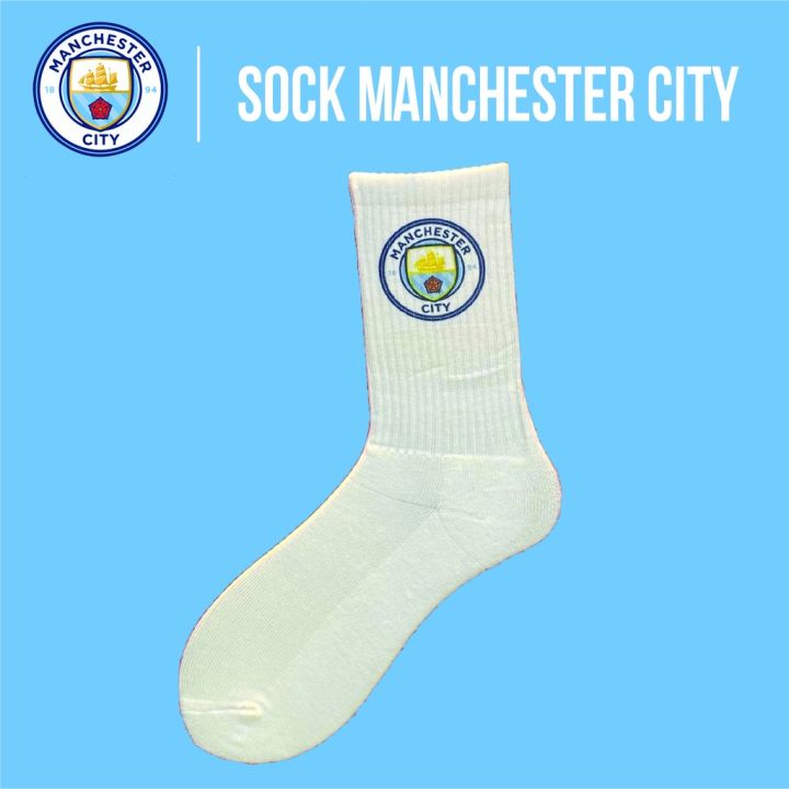 Tất vớ bóng đá CLB Manchester City (Man City ) hàng dệt kim,logo ...