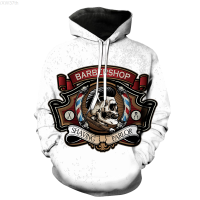 New Cartoon Personality Skull Barber Mens Hoodies Teens Sweatshirts Pullover Spring Hip Hop 2022 Hot Sale Funny 3d Print Unisex popular