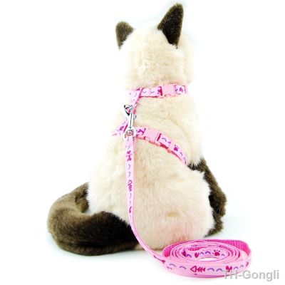 【hot】✑☜✘  Dog Collar Harness Leash Adjustable Halter Cats Products Floral