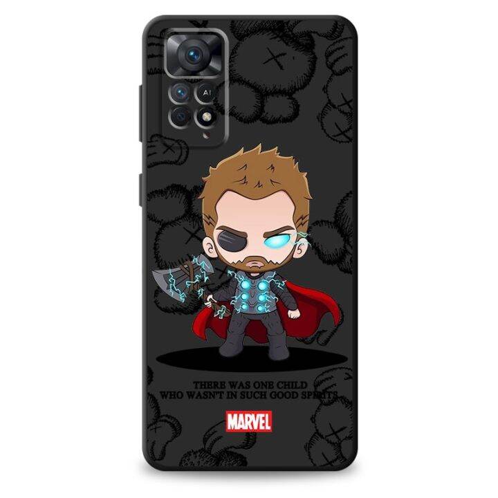 bear-marvel-ironman-phone-case-for-xiaomi-redmi-note-9s-11s-9-11t-10s-11-pro-10-lite-8t-8-7-note10-bumper-black-cover-shell