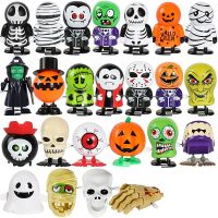 【YF】¤№  Spoof Wind Up Kids Prank Clockwork Walking Jumping Pumpkin Teeth Supplies Children Gifts