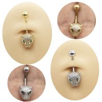 Belly Button Rings for Women Surgical Steel Belly Piercing Jewelry Lion Navel Rings for Men Body Jewelry
