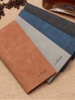 ZARAˉ High-end Woodpecker mens long wallet buckle Korean style matte retro ultra-thin soft leather wallet multi-card slot wallet card