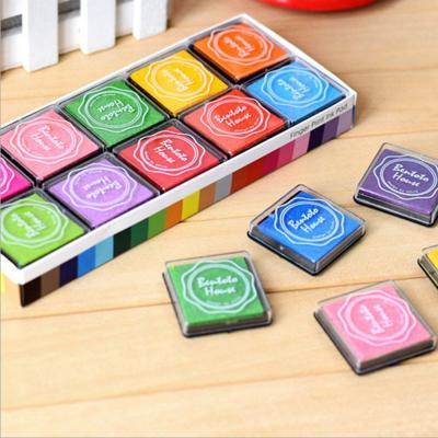 QIANNY Cartoon 20Pcs/lot Office Supplies DIY Wedding Decor Oil Based for Stationery Scrapbooking Decoaration Stamps Fingerpaint Painting Stamp Ink Pad