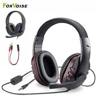 【CW】 Bass Sound Headphone For Computer PC Laptop 3.5mm Wired Microphone Gamer Earphone For PS4 Xbox Game With Mic HIFI Gaming Headset