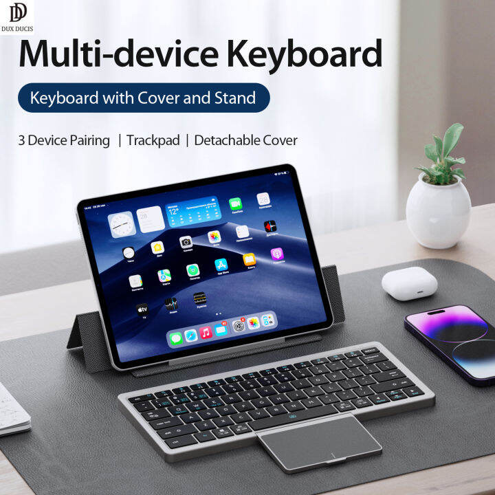 DUX DUCIS 2dalam2 Wireless Keyboard Cover Multidevice Touch Keyboard