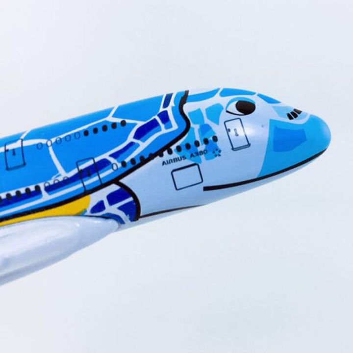 14cm-1-500-scale-japan-a380-blue-turtle-lani-ana-airlines-alloy-aircraft-planes-model-airplanes-plane-toy-collectible-display