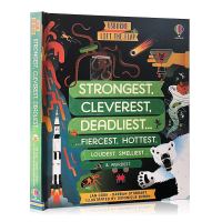 Usborne หนังสือ Lift-The-Flap Strongest Cleverest Deadliest Hardcover Board Book English Childrens Educational Books Reading Materials Learning Book for Kids Toddler หนังสือเด็ก  หนังสือเด็กภาษาอังกฤษ  หนังสือแบบหัดอ่านภาษาอังกฤษ