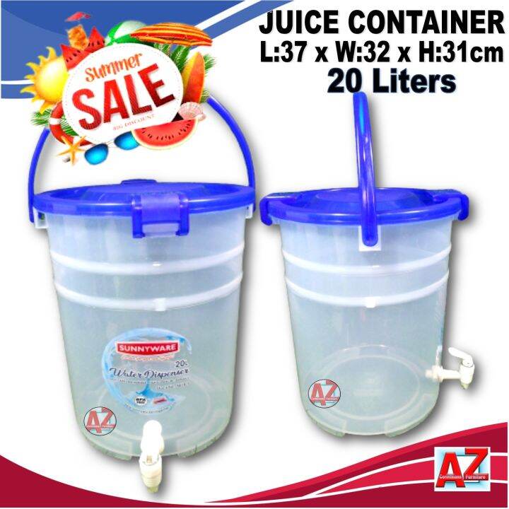 Juice Container with faucet water Jug 20 Liters, water dispenser