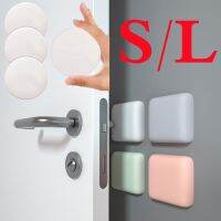 Mute Self Adaptive Door Stopper  Silicone Round Square Protector Bumper Pad for Wall Table Handle Bumper Shock Absorber Stickers Decorative Door Stops