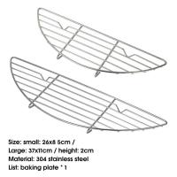 สแตนเลสบาร์บีคิวตารางตั้งแคมป์ทำอาหารเบเกอรี่สุทธิระบายความร้อนชั้นวางลวดตารางเค้กชั้นวางอาหารไฟทำอาหารย่างบาร์บีคิวตะแกรง