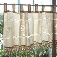 【YD】 Shipping Howllow Half Curtain Rod Shades Valance Short Blinds Small Purdah Window Door Drapes