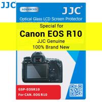 JJC EOS อุปกรณ์ป้องกันหน้าจอ R10สำหรับ Canon R10อุปกรณ์เสริมกล้องกระจกเทมเปอร์2.5D ขอบรอบที่ติดปกป้องจอ LCD กันรอยขีดข่วน