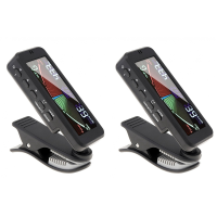 2X 3 in 1 Guitar Tuner Large LCD Screen Metronome Generator with Clip for Chromatic Guitar Bass Ukulele Violin