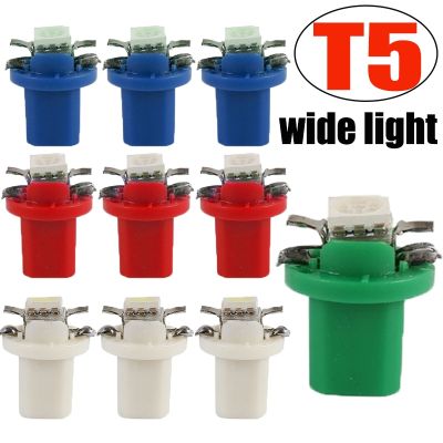 ∋♛ 10Pcs T5 B8.5d LED Light Car Dashboard Speed Lights Bulb Cars Interior Lamp Accessories Dashboard Side Switch lamps 12V